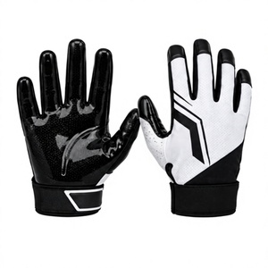 Vente directe usine – Gants de football américain personnalisés pour jeunes et adultes – Design par sublimation de haute qualité – Gants de receveur personnalisables avec votre marque - Product Image 1