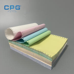 Papel autocopiativo NCR ecológico personalizado OEM a granel en rollo jumbo para impresión de formularios multiparte - Product Image 1