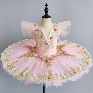 <span class=keywords><strong>Jupe</strong></span> de ballet pour enfants, tenue de performance professionnelle pour filles, <span class=keywords><strong>jupe</strong></span> tutu, costume de performance Bébé Princesse des Neiges Petite Pêche - Product Image 1