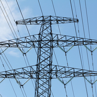 Menara Kabel Listrik Baja Galvanis 33KV 35KV 66KV, Ketinggian Sesuai Pesanan, Tahan Cuaca, 4 Kaki
