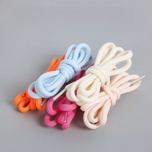 Cordones Clásicos Versátiles de 5mm, Redondos, de Color Sólido, con Núcleo de Poliéster, para Zapatos Deportivos, Yeezys y Tenis - Product Image 1