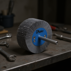 แผ่นขัดกระดาษทรายแบบวงล้อ 40x15 มม. แกน 6 มม. ความหยาบ 80 กริต สำหรับงานเจียรและขัดเงา - Product Image 3