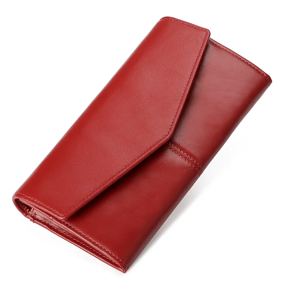 Genuine Leather Women clutch Wallet New Style Female Portomonee Fashion Money Bags Zipper Card Holder Handy Perse High Capacity