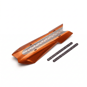 Garde-boue de vélo de montagne à dégagement rapide, conception flexible pour tube diagonal, compatible avec les pneus de 26, 27,5 et 29 pouces, aucun outil nécessaire - Product Image 2