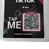 Autocollant NFC en papier imperméable imprimable HF 13,56 MHz, étiquette RFID pour réseaux sociaux avec lien codé pour Google, Instagram et TikTok