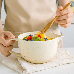 Tazón de Cerámica Grande con Boca Puntiaguda, Colorido y Moderno, para Batir Huevos, Servir Ensaladas, Jarra para Cocina - Product Image 6