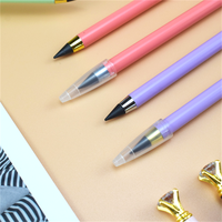 Crayon infini en métal sans encre, de luxe, avec dessus en diamant et zircon, pour l'école, le bureau, les fournitures de papeterie, cadeau