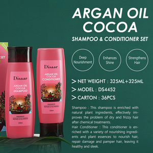 ชุดแชมพูและครีมนวดผม OEM Repair Radiance สูตร<span class=keywords><strong>โกโก้</strong></span>และน้ำมันอาร์แกน ช่วยบำรุงและซ่อมแซมเส้นผมที่เสียหาย <span class=keywords><strong>ผล</strong></span>ิตภัณฑ์ดูแลเส้นผม - Product Image 2