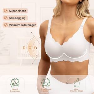 High Quality Wholesale Maternity Nursing <strong>Bras</strong> <strong>No</strong> Underwire Bralette Seamless Breastfeeding Full Cup High Support Push up <strong>Bra</strong> - Product Image 5