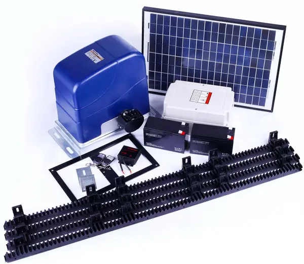 Solar Powered Tự Động Trượt Cửa Điều Khiển Từ Xa Cổng Motor Trượt Cổng Opener