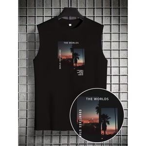 Débardeur de sport pour homme 100% Coton, style streetwear, été, design musculation, sans manches - Product Image 5