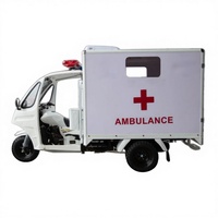 Tricycle Moto Personnalisé 250cc, Ambulance Motorisée à Essence, Rickshaw, Tricycle d'Éscorte, Tricycle de Secours à Essence, 50-70km/h