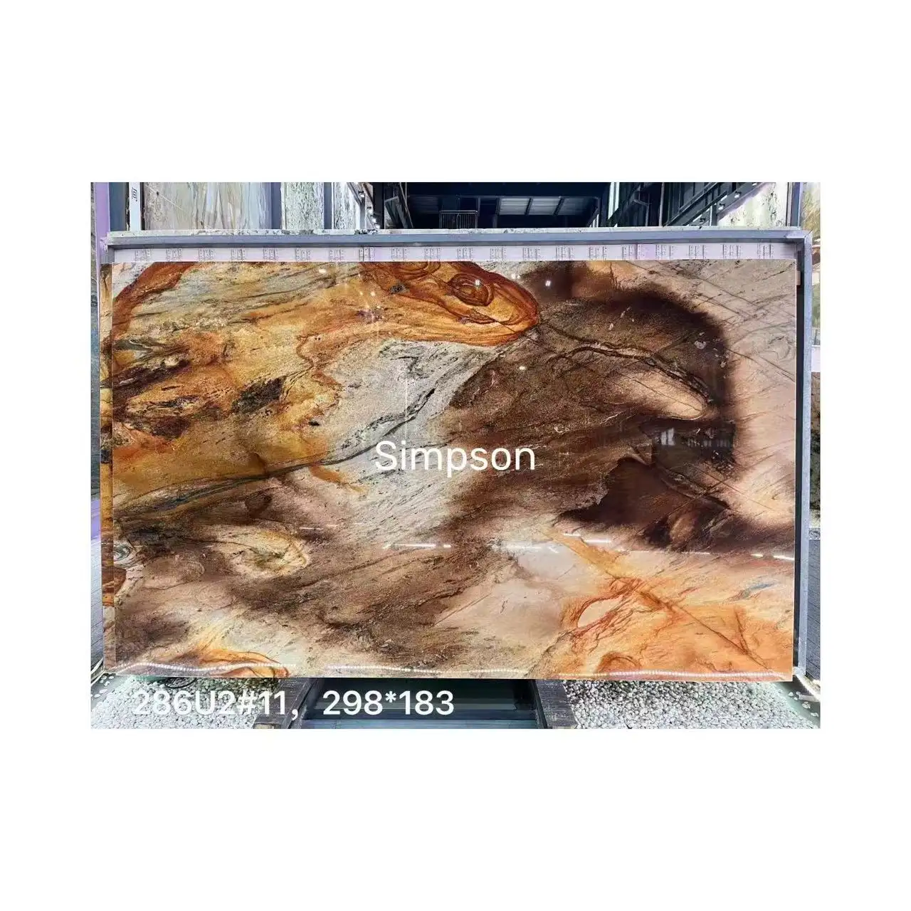 Brazil Natural stone Luxury Marble Dunhuang Frescoes Dunhuang Impression marble slabs for background wall