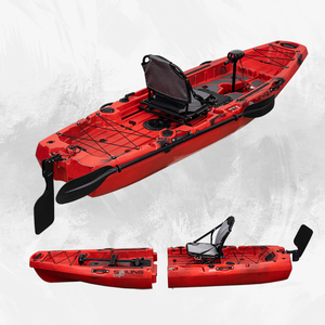 Nouveau <span class=keywords><strong>kayak</strong></span> <span class=keywords><strong>de</strong></span> pêche à pédales <span class=keywords><strong>de</strong></span> 9,7 pieds avec hélice bateau à rames bon marché océan assis sur le dessus bateaux pliants et canoë <span class=keywords><strong>de</strong></span> pêche - Product Image 5