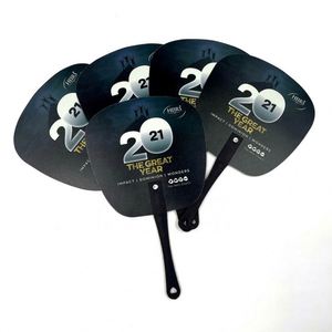 Abanico de Mano Redondo Personalizado de Plástico PP de Buena Calidad - Product Image 4