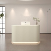 Table de réception moderne, solide, écologique et personnalisée de luxe pour salon de beauté, hôtel, hôpital, école, bureau, supermarché