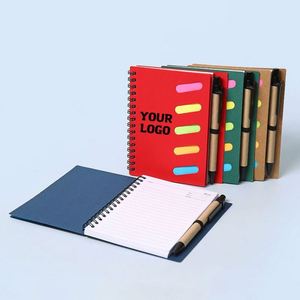 Kraft Paper A6 Multipurpose Notebooks <b>Sticky</b> Notes Memo Pad Logo Cover for Personal Custom Promotional Gifts - Product Image 1