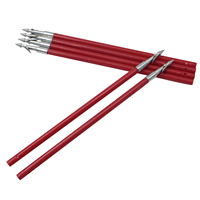 Fléchettes de pêche rouges haute précision PIAOYU, flèches à pointe barbelée pour la pêche à l'arc, la chasse au lance-pierre et les sports de plein air