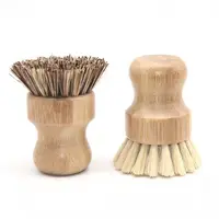 Bambu kolu malzeme çok fonksiyonlu çevre dostu meyve ve sebze temizleyici fırça kıl fırçalar bulaşık