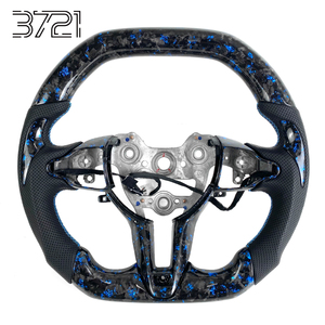 Volante Deportivo de Fibra de Carbono Forjado Azul para Hyundai Elantra N Avante i30 i30N N-Line AD PD CN7 2017-2025 - Product Image 1