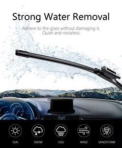 Balais <span class=keywords><strong>d</strong></span>'<span class=keywords><strong>essuie</strong></span>-<span class=keywords><strong>glace</strong></span> sans cadre de haute qualité, directement de l'usine, 4 adaptateurs, ajustement universel, robustes et durables, emballage personnalisé, prix avantageux en gros - Product Image 6