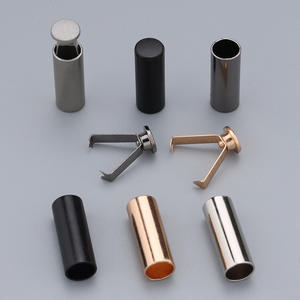 Terminales de Cordón Metálicos de Dos Piezas de Alta Calidad SAS, Ecológicos, Libres de Níquel, Diseño Moderno, Color Plateado, Aleación de Zinc - Product Image 3