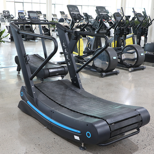 SAERDE Non-Motorized Curved <b>Treadmill</b> with Blue Accents for Professional Surf-Running Fitness Training Home Gym Equipement - Product Image 3