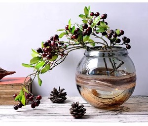 Decorative Handmade <b>Glass</b> Cylinder Floor Vase Contemporary Design Graduated Silhouette Home Wedding Centerpiece - Product Image 5