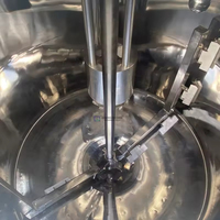Mélangeur d'homogénéisateur électrique à double enveloppe en acier inoxydable Pâte d'émulsifiant sous vide cosmétique Chocolat centrifuge planétaire