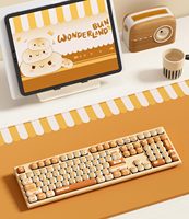Clavier mécanique de jeu magnétique rétroéclairé RGB MG108B Bun Wonderland avec touches PBT Dye-sub pour batterie 5.0 3000mAh OEM