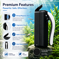 Brosse magnétique flottante pour nettoyage d'algues d'aquarium, nettoyeur de verre magnétique, tampons anti-rayures, fabrication OEM/ODM, respectueux de l'environnement