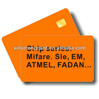 Carte IC à puce personnalisée CR80 en PVC pour paiement/gestion de membres, fournie directement par l'usine