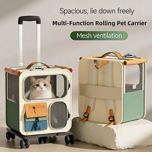 Hafif Katlanabilir Büyük Yumuşak Köpek Arabası Taşıyıcısı Tekerlekli Evcil Hayvan Taşıma Çantası Köpek Arabası Taşıyıcısı - Product Image 1