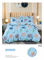 Échantillon gratuit drap housse personnalisé imprimé de haute qualité couette lit double couettes de couchage