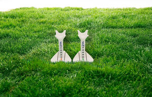 ゴルフティー35-55mmアクセサリーバルクパッケージプリントホワイト射出成形FSTブランド - Product Image 3