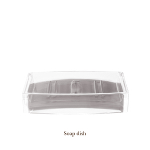 Ensemble d'accessoires de salle de bain en plastique gris or rose porte-savon porte-brosse à dents gobelet distributeur de savon distributeur de lotion de toilette - Product Image 4