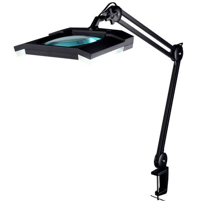 Medical Equipment 3X Large Optical Lens 8069 LED Magnifying Glass Lamp Daylight Desk Clamp Magnifier LED Lamp