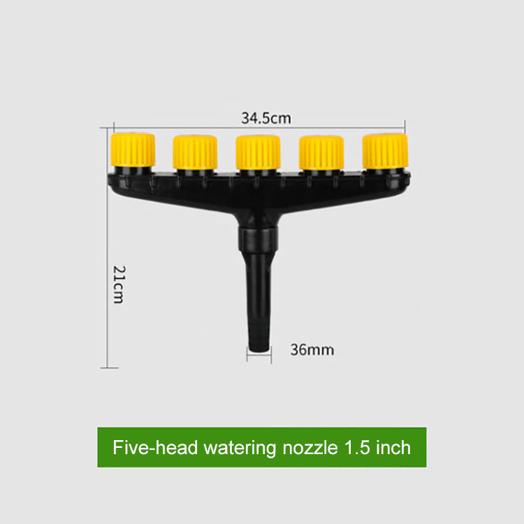 5 nozzles spray gas with 1.5 inch interface