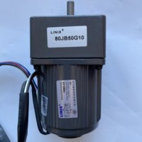 Moteur réducteur à engrenages haute précision LINIX YN80 115/220V Monophasé 25W Moteur à courant continu à aimant permanent 12V