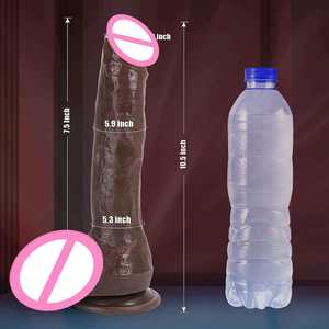 Bulk 9-Inch Realistic Dragon Dildo - 3D Textured Flexible Liquid Silicone <strong>Penis</strong> <strong>Strong</strong> Suction Cup Hands-Free Sex Toys for Woman - Product Image 1
