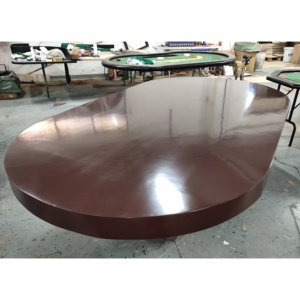 YH Custom Wooden Texas Hold'Em Poker Game <span class=keywords><strong>Mesa</strong></span> de póquer de 10 asientos con comedor superior - Product Image 2