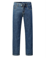Nouveau Jean en Denim de Coton pour Homme OEM, Coupe Bootcut Taille Moyenne, Respirant, Séchage Rapide, Léger, Vintage, Taille Élastique, Personnalisé, Délavé