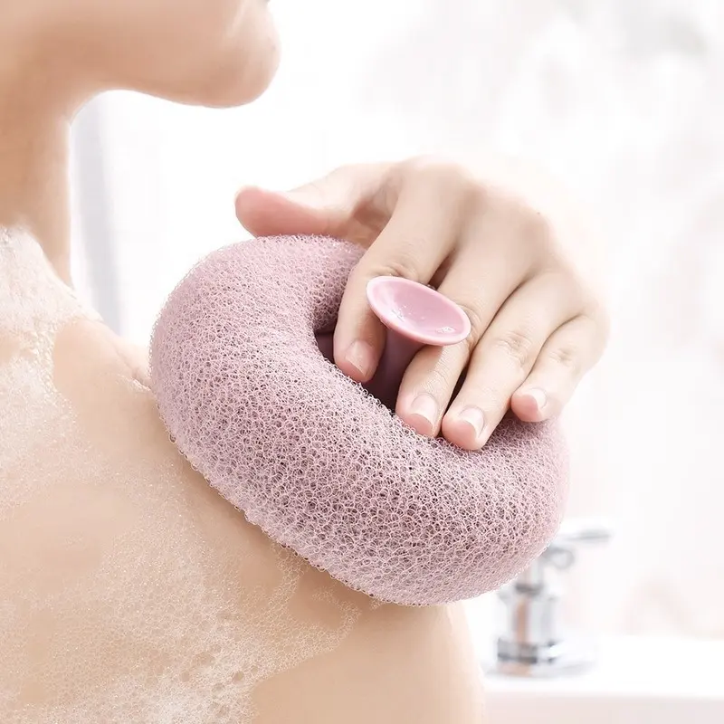 2023 Neue Peeling-Dusch bürsten Saugnapf-Peeling-Artefakt-Massage-Badekugel-Badeschwamm-Reinigungs bürste für Dusch frauen