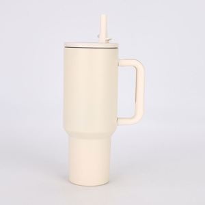 <b>40oz</b> H5.0 <b>Handle</b> Car Travel Mug Vacuum <b>Tumbler</b> Stainless Lid Straw Non-Slip ODM Custom Color - Product Image 2