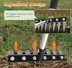 Outil de désherbage multifonctionnel transfrontalier pour le dropshipping, houe de jardin agricole détachable en acier au manganèse à 8 dents - Product Image 6