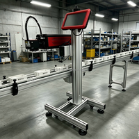 Machine de gravure laser CO2 en ligne certifiée CE, haute précision, pour emballages alimentaires et pharmaceutiques, pièces automobiles, ligne d'assemblage DXF/DWG