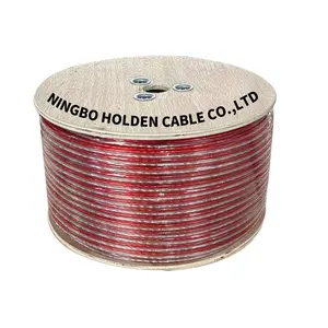 Tembaga 2C PVC kabel insulasi kabel tembaga Pilin kabel speaker datar