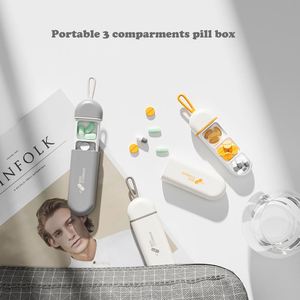 Nouvelle conception de mini boîte à pilules porte-clés, étui de rangement portable, boîte à pilules hebdomadaire à 3 compartiments, organisateur de pilules pour 7 jours, porte-clés - Product Image 4