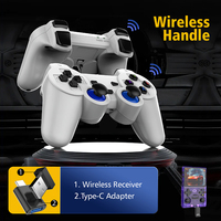 Console de jeu portable rétro M18 PRO avec deux manettes sans fil, écran 3,5 pouces, système Linux, 64 Go, plus de 20000 jeux, sortie HD