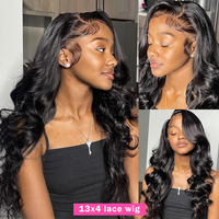 Peluca Frontal de Cabello Humano Remy Brasileño Ondulado y Rizado con Densidad del 250% y Encaje Completo HD para Mujer